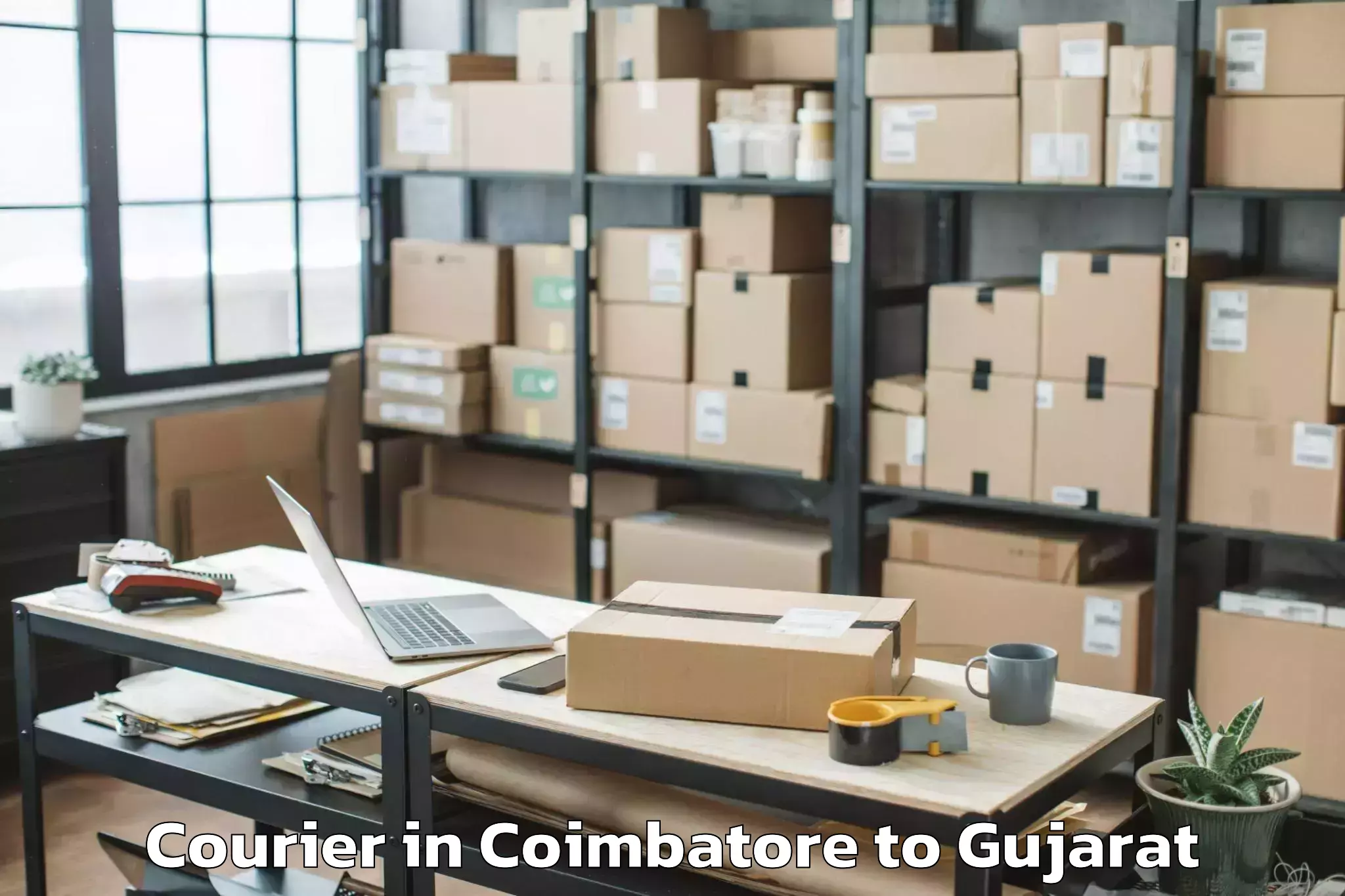 Comprehensive Coimbatore to Sardarkrushinagar Dantiwada Ag Courier